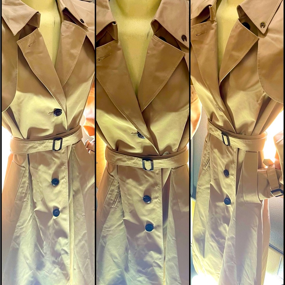Vintage Etienne Aigner Tan Women's Trench Coat Sz16